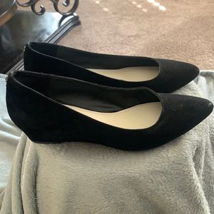 Black dress flats